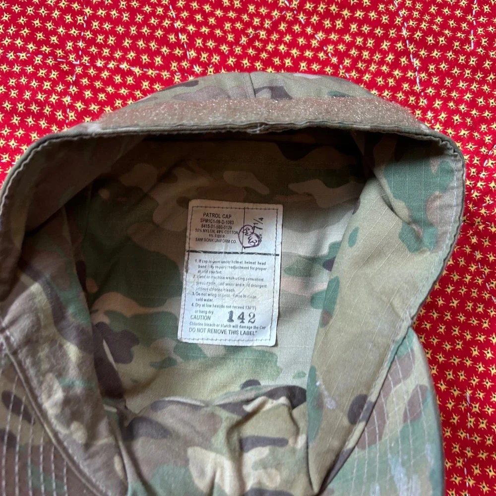 US Military OCP Multicam Patrol Cadet Cap Hat Size 7 1/4 Camo